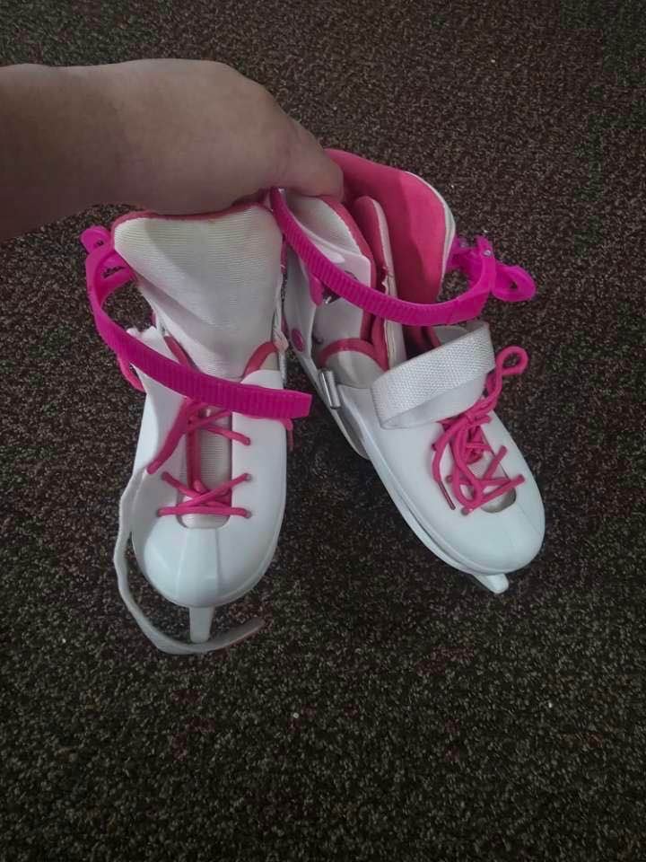Ryde Adjustable Ice Skates - White/Pink - photo 3