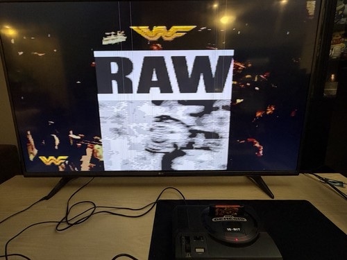 WWF Raw (Sega Genesis, 1994) Cartridge Only Tested Working - photo 3