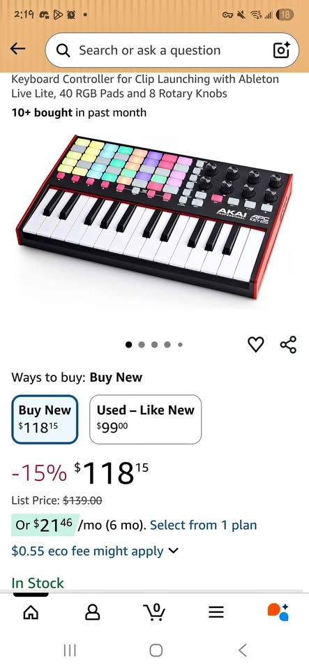 Akai APC Key 25 MIDI Keyboard Controller
