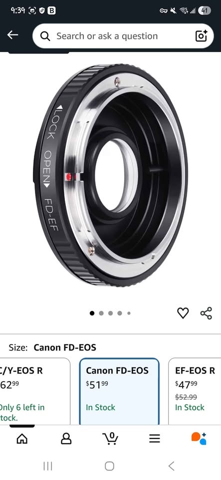 Canon EF-FD Lens Adapter - photo 2