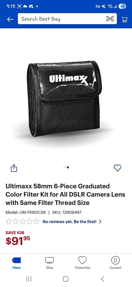 Ultimaxx 58mm 6 pc Color Filter Set