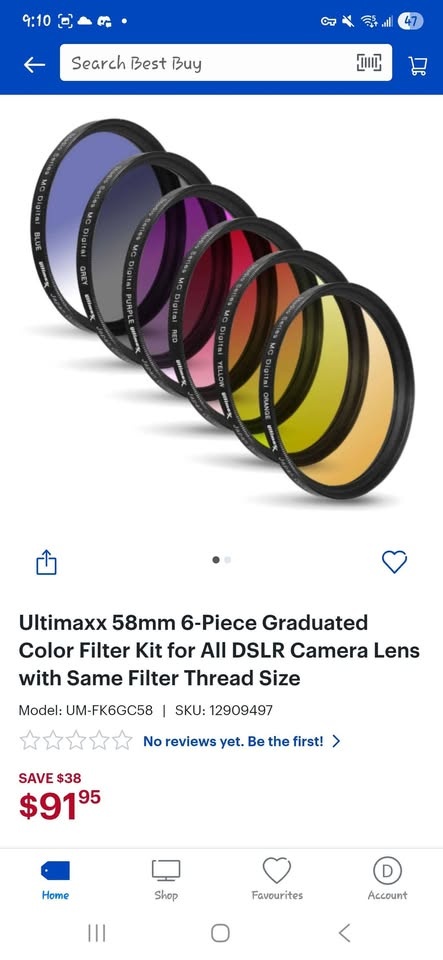Ultimaxx 58mm 6 pc Color Filter Set - photo 3