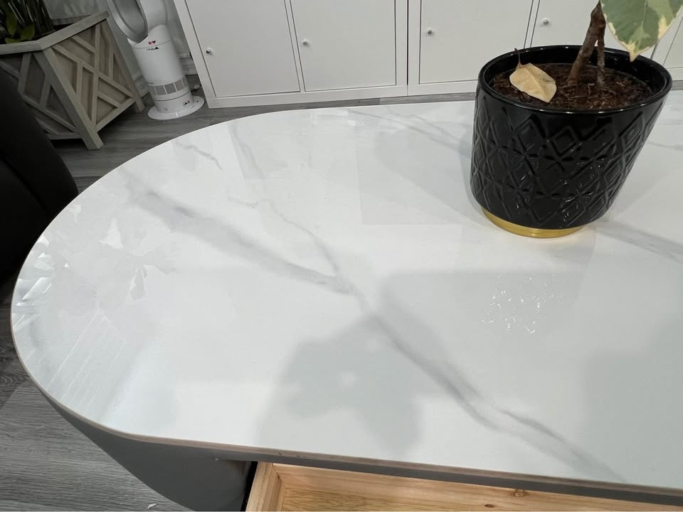 Coffee Table - Stone Top Marble oval - photo 2