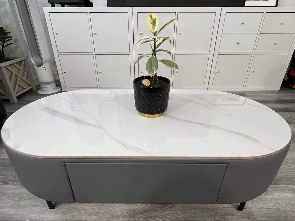 Coffee Table - Stone Top Marble oval - photo 3
