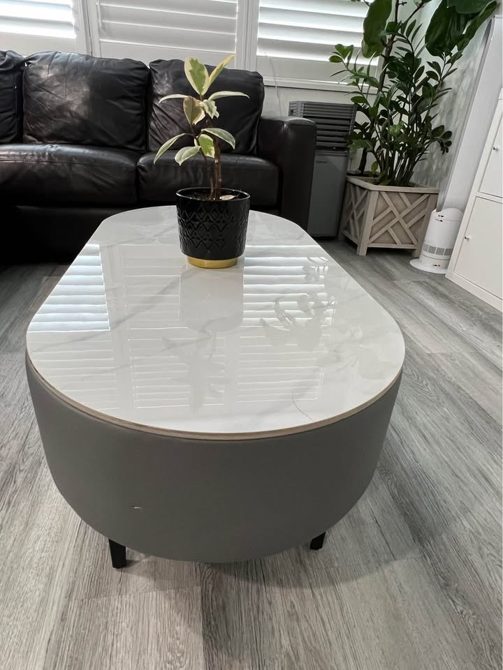 Coffee Table - Stone Top Marble oval - photo 4