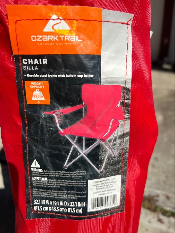 2pcs Quad Folding Camp Chair w/ Cup Holder - photo 3