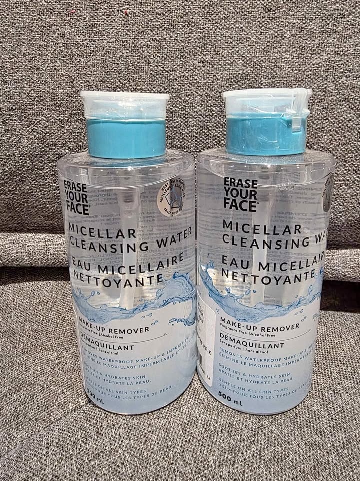 Erase Your Face Miceller cleansing water x 2
