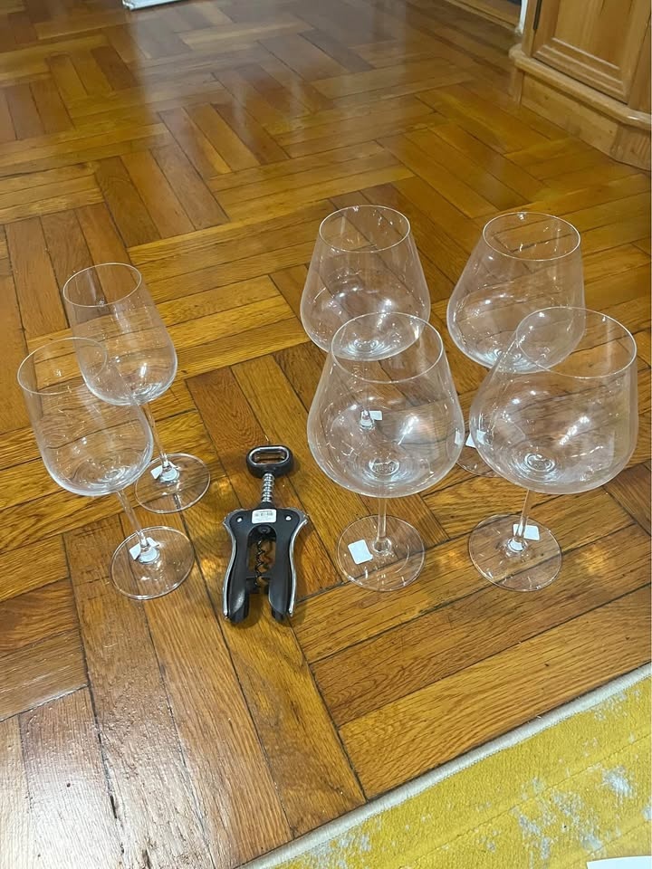 Hip Wine Glasses and Opener (Crate&Barrel)