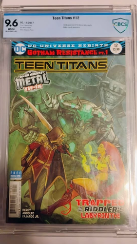 Teen Titans #12 comic slab 9.6