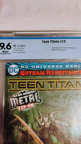 Teen Titans #12 comic slab 9.6 - photo 2