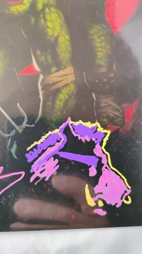 Ninja Turtles Comic signed by Aaron Battling with COA and RARE S - photo 2