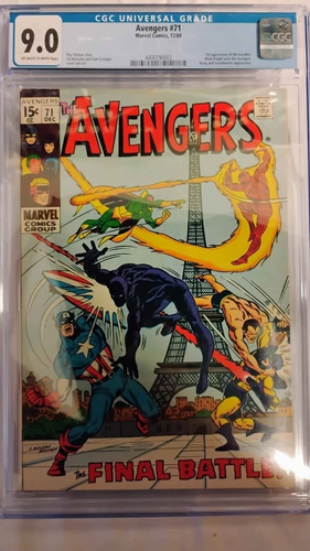 Avengers #71 comic slab 9.0