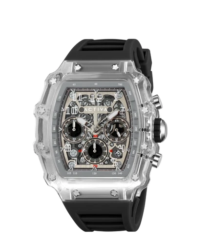 Activa X Invicta Men's Watch w/ Skeleton Dial - 44.3mm, Black