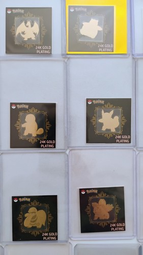 Pokemon 24K Gold Sticker Lot 48 Of 50 (No Mew or Snorlax) - photo 3