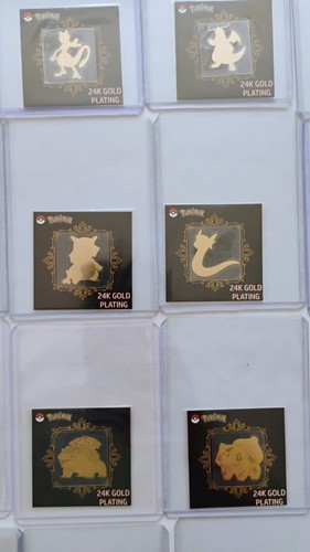 Pokemon 24K Gold Sticker Lot 48 Of 50 (No Mew or Snorlax) - photo 4