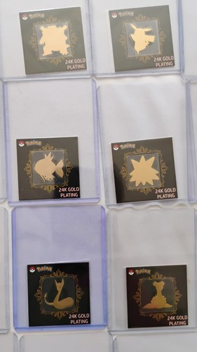 Pokemon 24K Gold Sticker Lot 48 Of 50 (No Mew or Snorlax) - photo 5