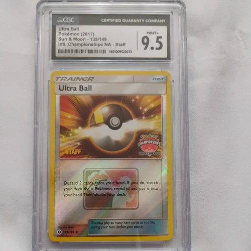 Ultra Ball 135/149 2017 Pokemon Staff CGC 9.5
