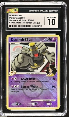 Dusknoir FB 26/147 Supreme Victors Cross Holo Pokemon League CGC