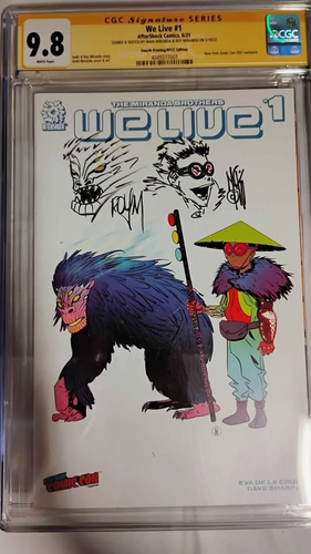 ⚡⚡ We Live #1 NYCC edition. Signed and sketched by both Miranda
