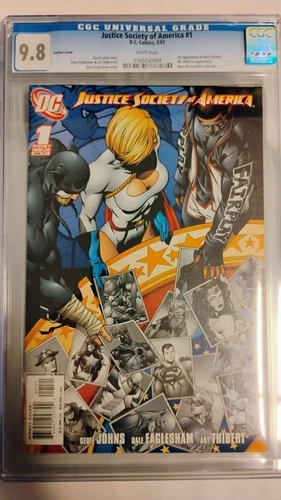 Justice Society of America #1 Variant Comic Slab 9.8