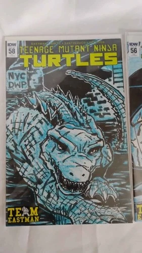 TMNT 56 RE Signed Eastman #58 - 2 Books (1 Signed) - photo 4