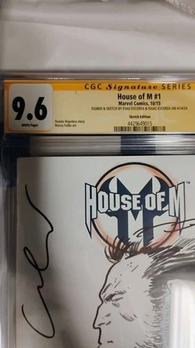 House of M #1 signed/sketch Esau & Isaac Escorza. Full Wolverine - photo 2