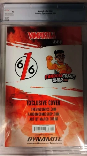 Vampirella 9.8 Comic Slab Marco Turini Variant - photo 2