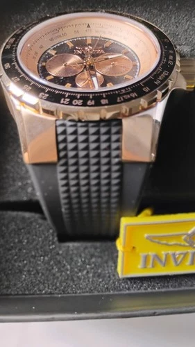 Invicta Aviator Sky Shock Men's Watch 50 Mm Black Band Brand New - photo 2