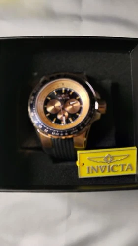 Invicta Aviator Sky Shock Men's Watch 50 Mm Black Band Brand New - photo 3