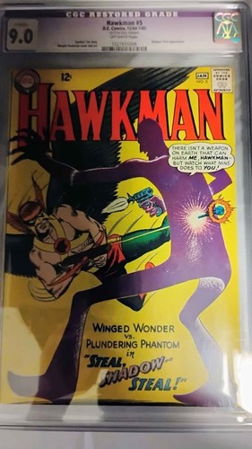 Hawkman 5 Comic Slab 9.0 Restored