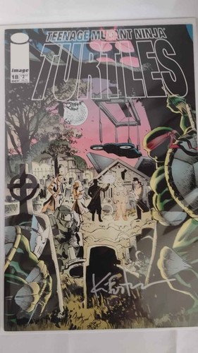 Ninja Turtles 18 Comic Signed by Kevin Eastman w/ COA