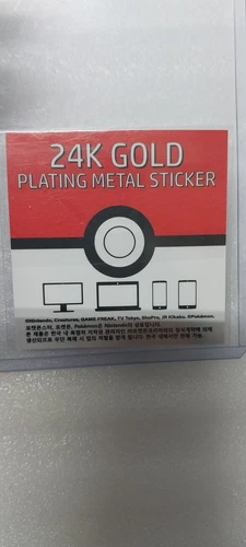 Pokemon 24k Mewtwo Sticker - photo 2