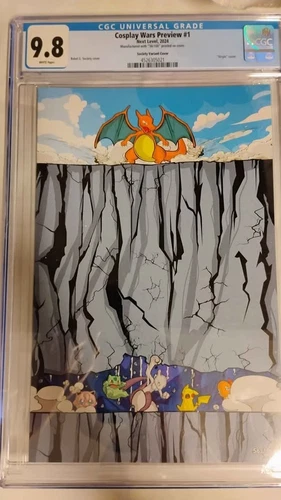 Cosplay Wars Pokemon Comic Slabs 9.8 & Rare 9.9