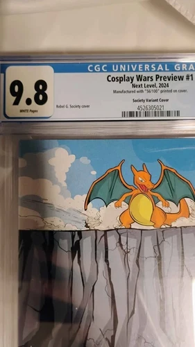 Cosplay Wars Pokemon Comic Slabs 9.8 & Rare 9.9 - photo 3