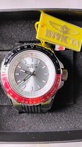 Invicta Aviator Men's Watch 50 Mm Black Band Brand New