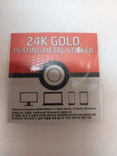 Pokemon 24k Gengar Sticker - photo 4
