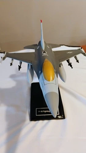 Handmade Wood Carved F-16 Fighting Falcon Model