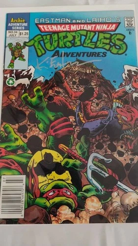 Ninja Turtles Comic Signed by Kevin Eastman w/ COA - TMNT Advent