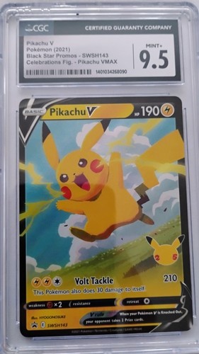 ⚡⚡Pikachu v SWSH143 Celebration Sword & Shield Promo Card Holo C