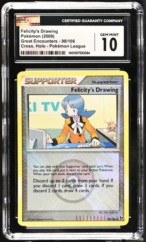 Pokémon Felicity's Drawing 98/106 Cross Holo CGC Gem Mint 10