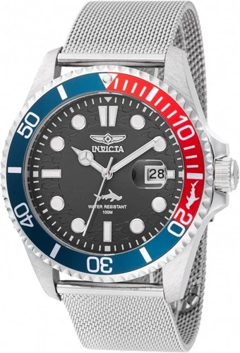 Invicta Pro Diver Curve Men's Watch - 43mm, Steel mesh