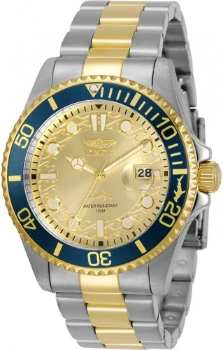 Invicta Pro Diver Men's Watch - 43mm, Steel, Gold