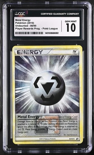 2010 Pokemon Metal Energy Undaunted 80/90 CGC 10