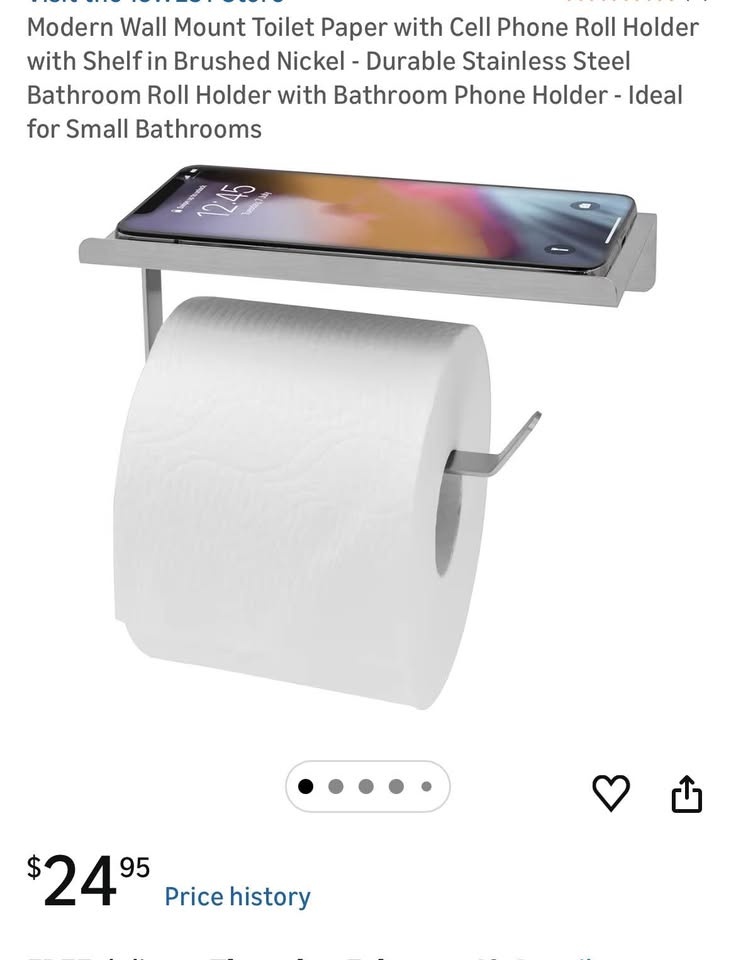 Brand new Modern Wall Mount Toilet Paper Roll Holder - photo 2