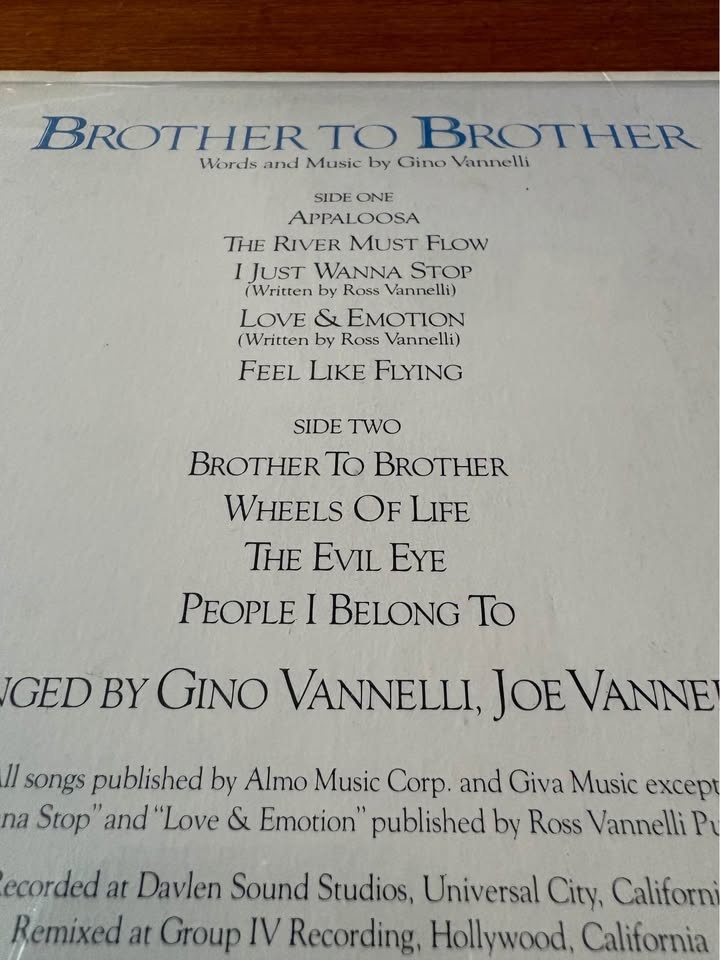 1978 Record “Brother to Brother” studio album by Canadian singer - photo 5