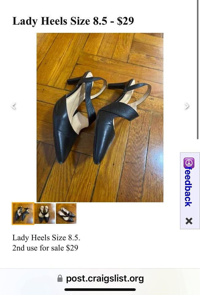 Lady Heels Size 8.5. 2nd use for sale