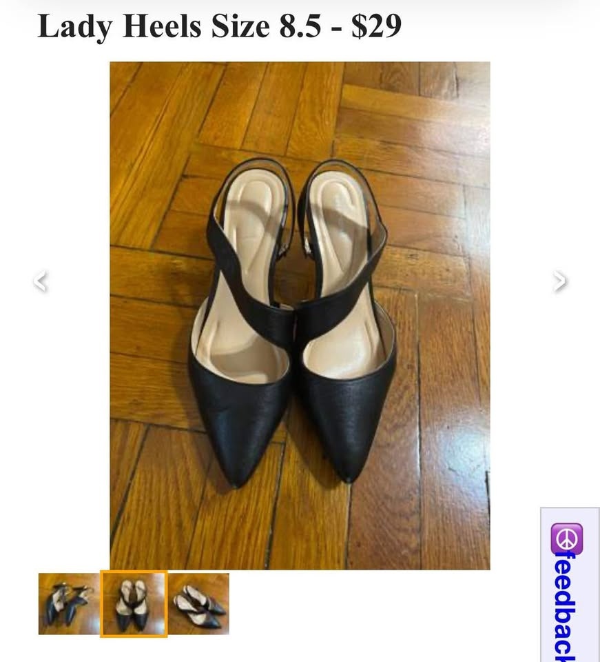 Lady Heels Size 8.5. 2nd use for sale - photo 3