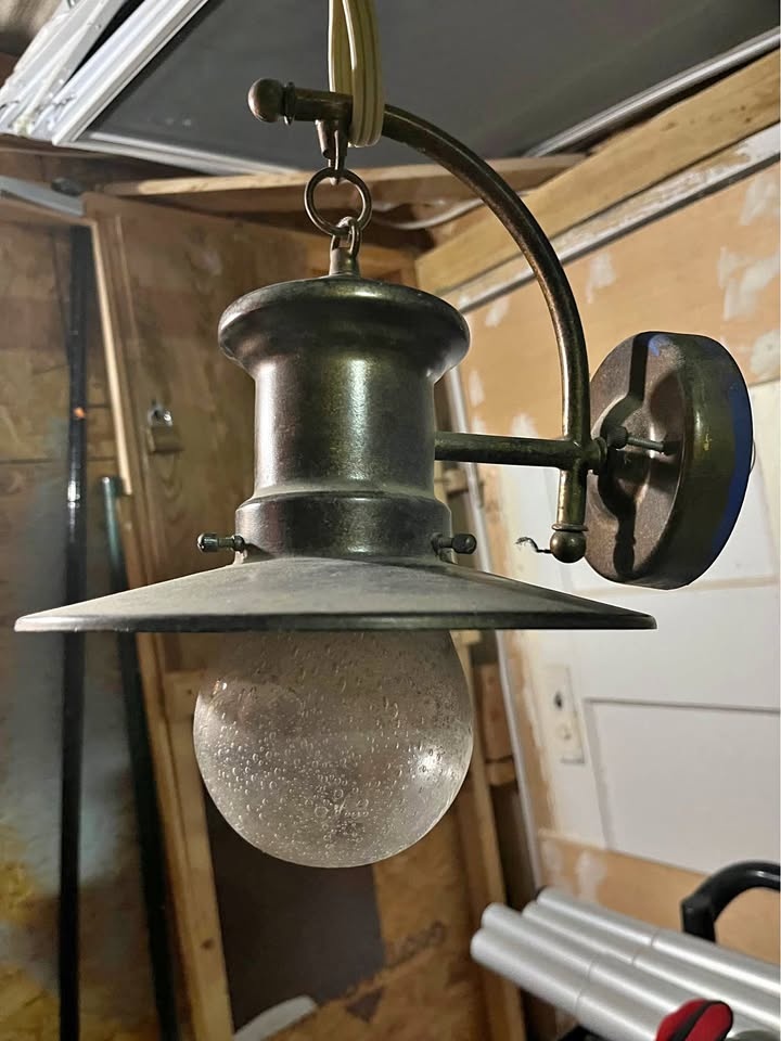 2 pcs Vintage Wall Mounted Lamps Industrial Copper