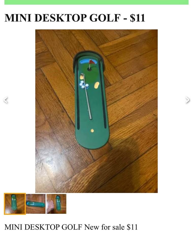 MINI DESKTOP GOLF New for sale $11