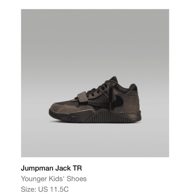 Jordan Jumpman Jack TR "Dark Mocha" / Size 11.5C (PS)